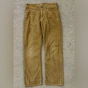 American Eagle Outfitters Men's Brown Corduroy Pants size 28 x 30